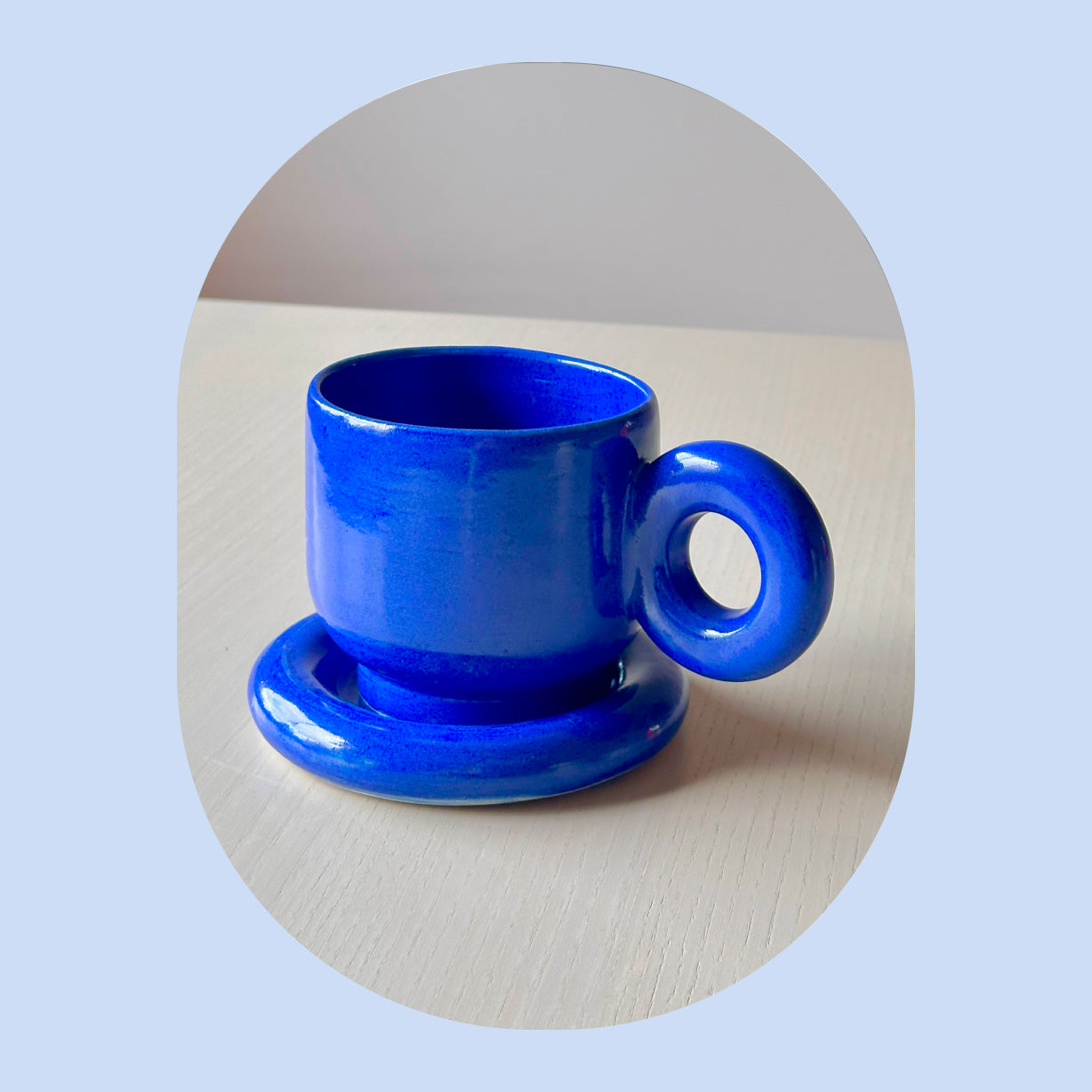 cobalt blue cup
