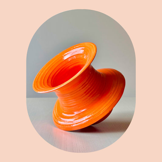 orange vase