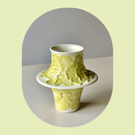 botanical flared vase