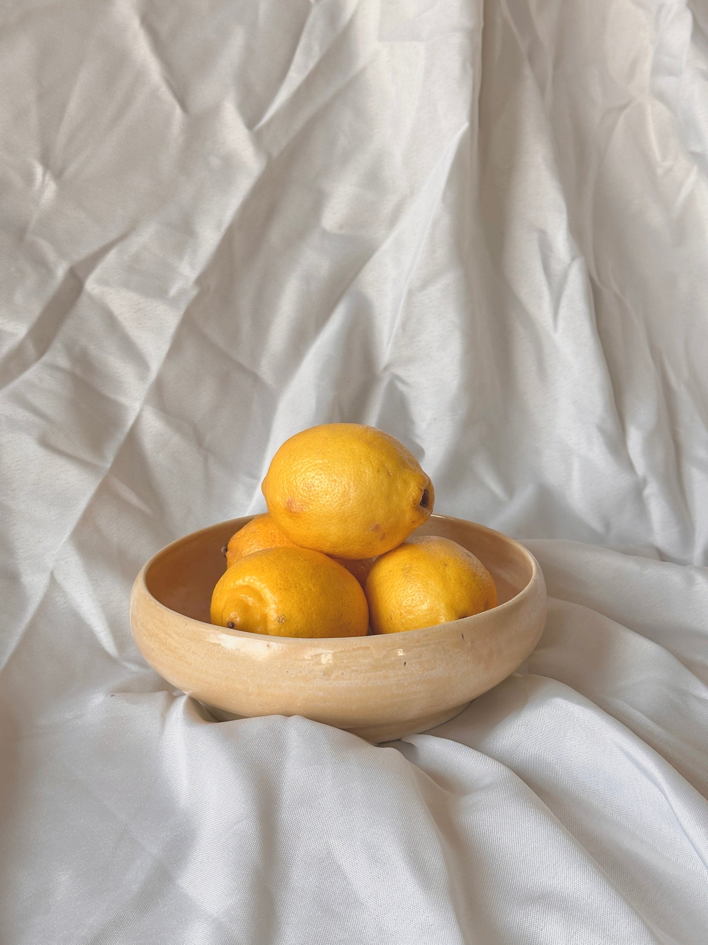 cream yellow bowl