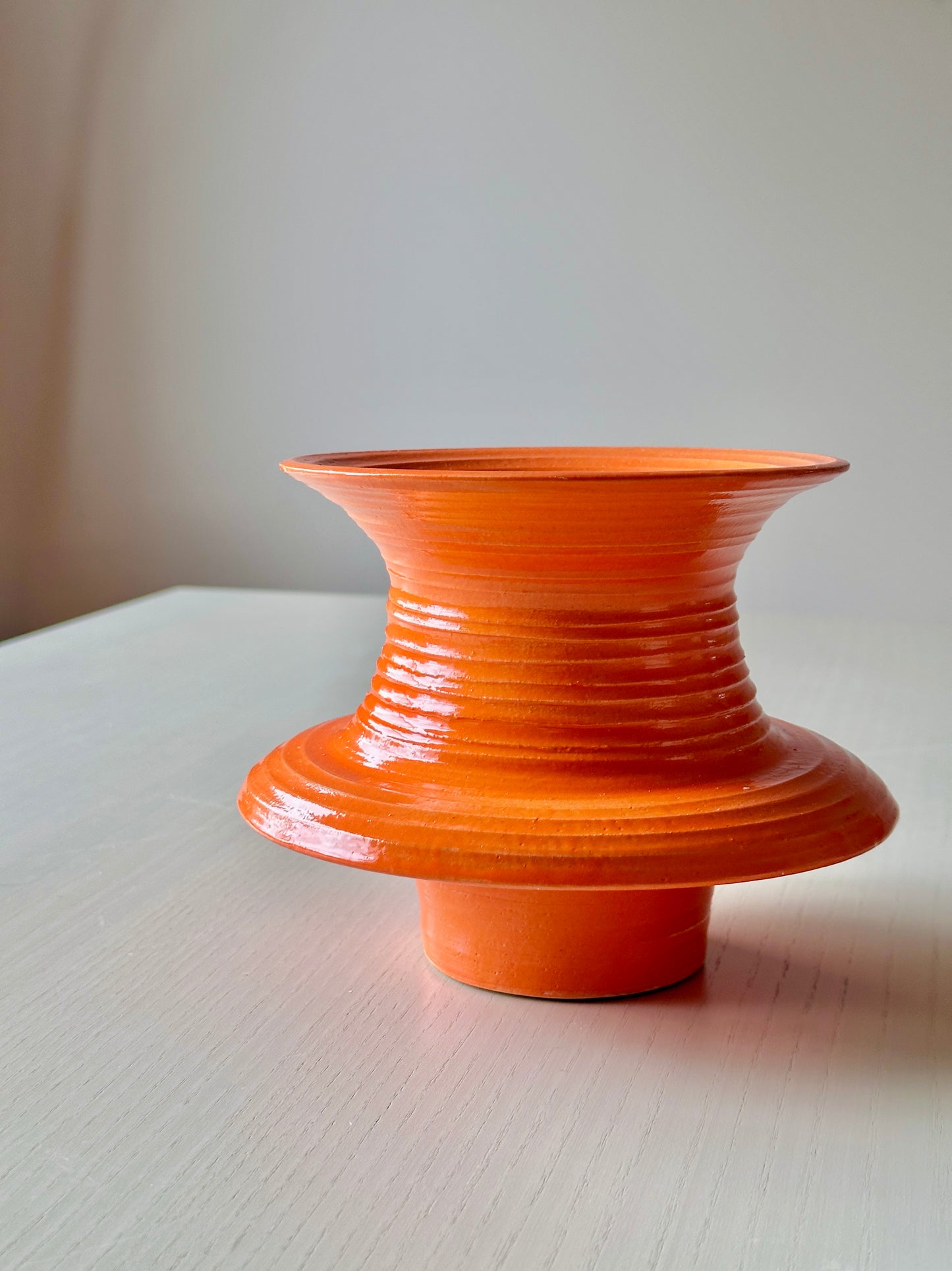 orange vase