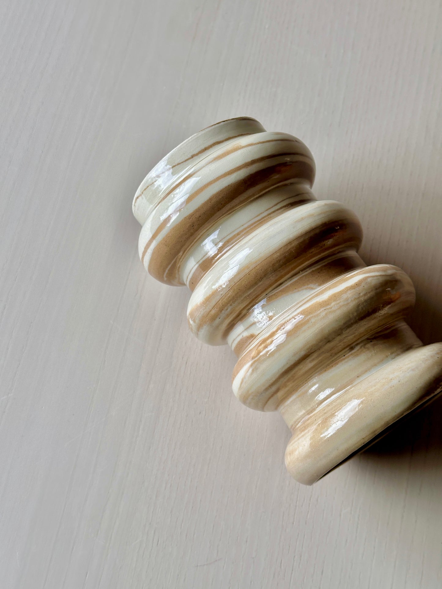 mixed clay bubble vase