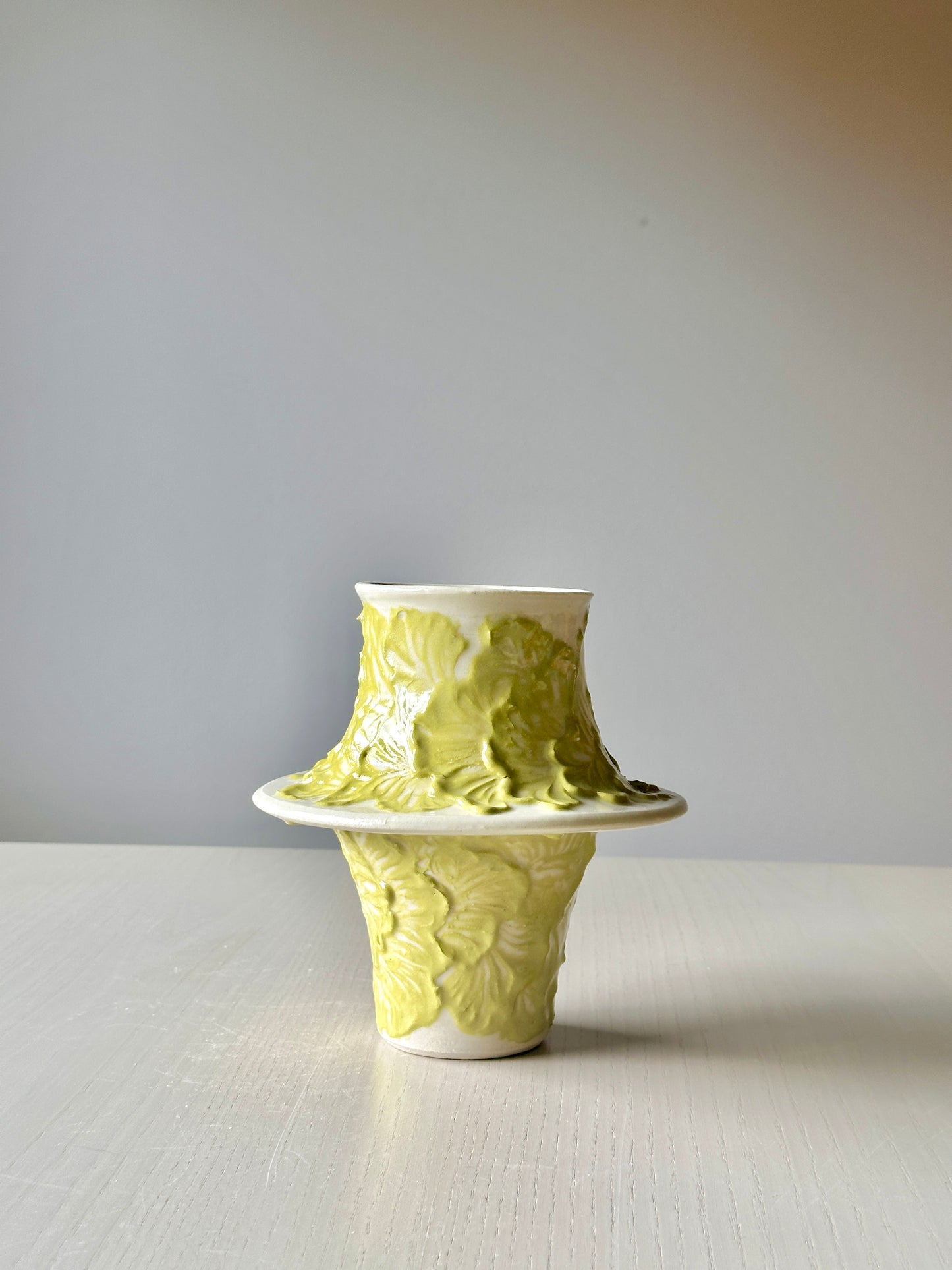 botanical flared vase