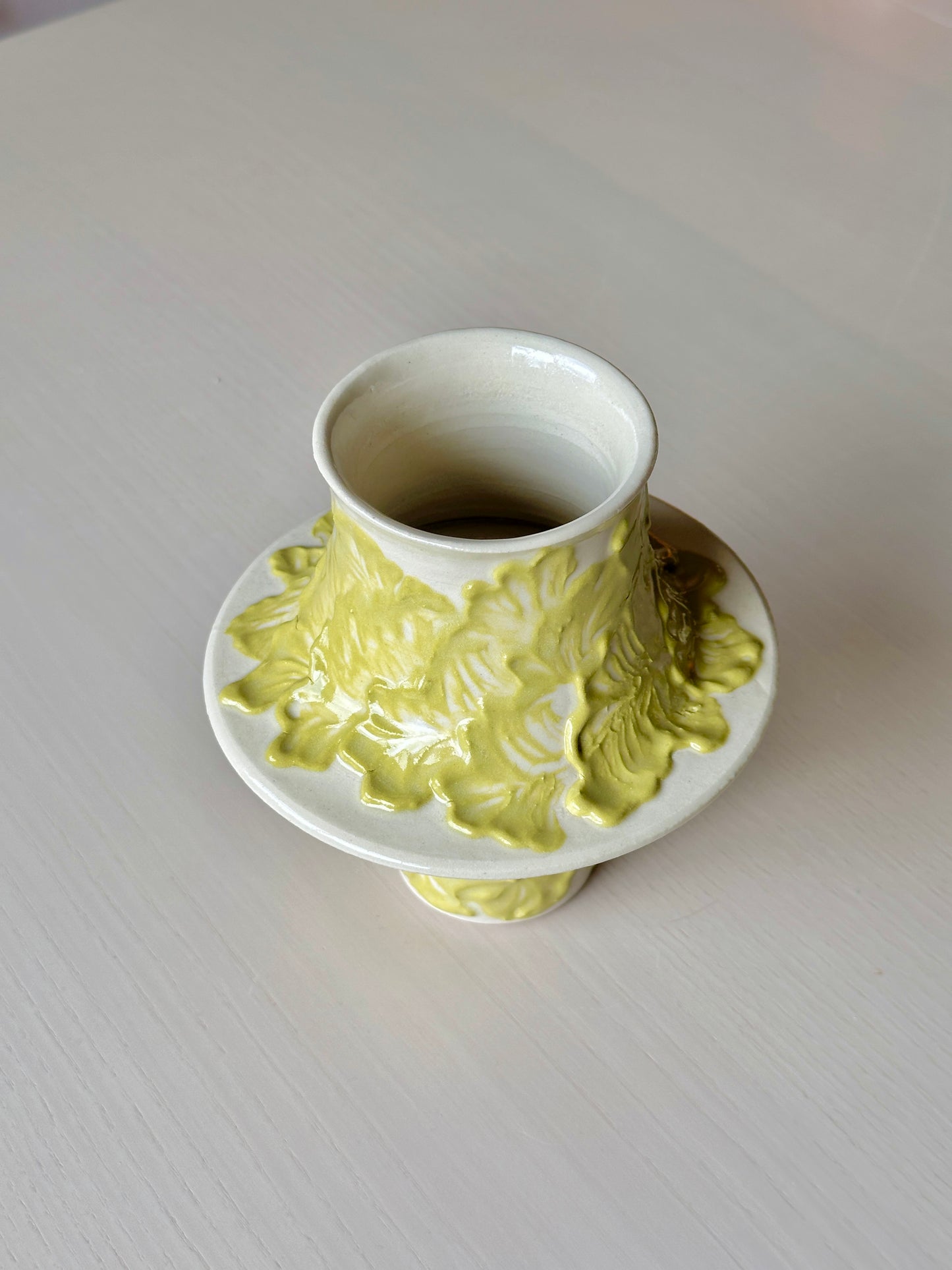 botanical flared vase