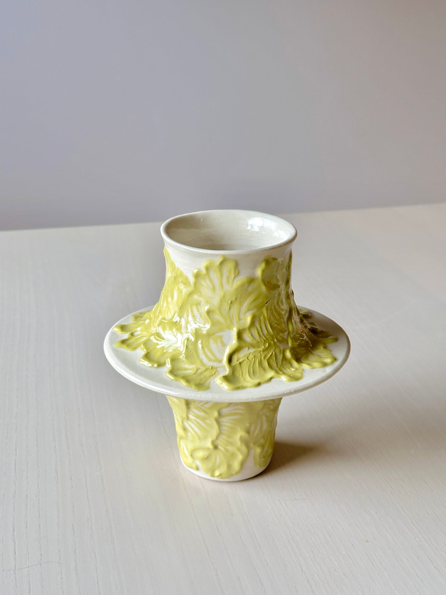 botanical flared vase